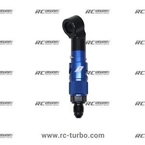 วาวล์ปลด PPRC อลูมิเนียม AN3 สีน้ำเงิน ห่วง 10MM 30 องศา